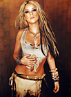 Шакира (Shakira) в фотосессии Джастина Бейкера (Justin Baker) для журнала Blender US (апрель 2002).